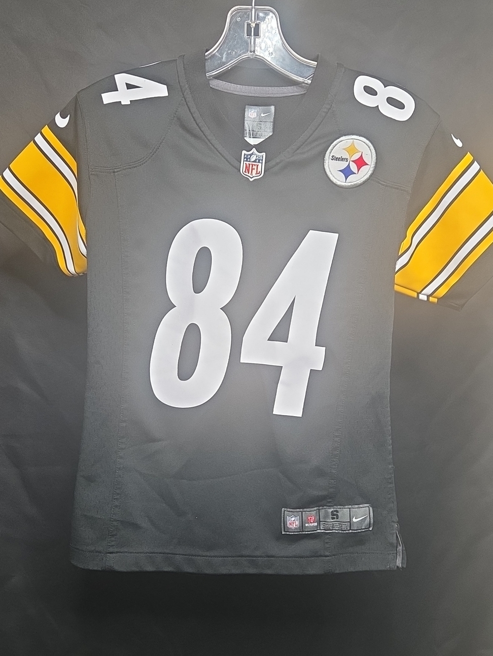 Pittsburgh Steelers Youth Jersey #84 Size Small S Nike Black Football